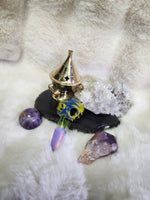 Raven's Fire Glass Necklace