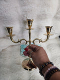 Brass Triple Candle Holder