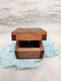 Pentacle small wooden chest
