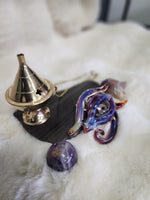 Eye of ra glass blown necklace