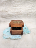 Pentacle small wooden chest