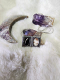 Diamond back rattlesnake fang locket
