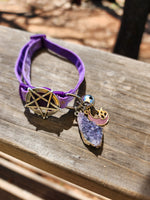 Mystic Moth Amethyst Cluster Cat Collar