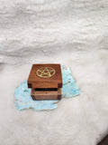 Pentacle small wooden chest