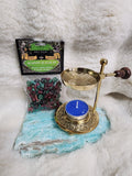 Brass resin burner