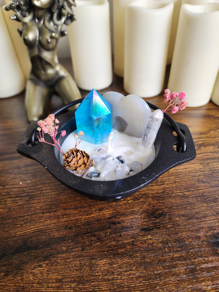 Mystic Heart & Moonstone Cauldron
