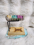 Triple moon Smudge bundle holder