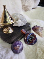 Witch’s Violet Flame Glass Necklace