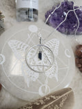 Black Tourmaline Triangle Necklace