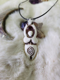 Spiral womb Goddess necklace