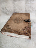 Protection sigil leather journal