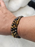 6mm tigers eye braclet