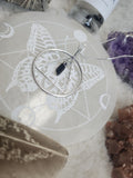 Black Tourmaline Triangle Necklace