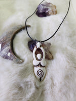 Spiral womb Goddess necklace