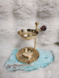 Brass resin burner