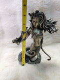 Medusa as snake statue