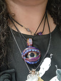 Witch’s Violet Flame Glass Necklace
