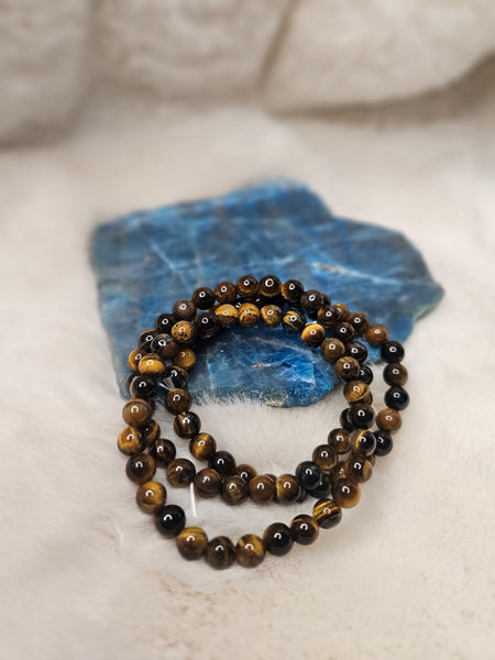 6mm tigers eye braclet