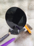 Obsidian scrying mirror (6in)