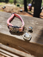 Mystic Moth Moonstone Pink Cat Collar