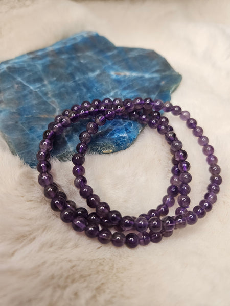 6mm Amethyst Bracelet