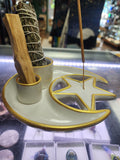 Moon star smudge/incent plate
