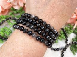 Silver Sheen Obsidian bracelet