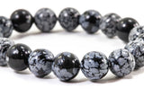 Snowflake Obsidian Bracelet