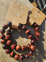 Red tigers eye