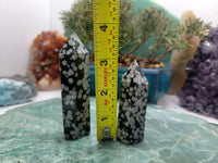 Snowflake Obsidian Tower Point l Snowflake Obsidian Obelisk l  Polished Crystal Tower l AAA Quality