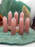 Pick Your Grade Rose Quartz Tower l Rose Quartz Tower Point l Crystal Quartz Obelisk l  Polished Crystal Tower