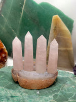 Pick Your Grade Rose Quartz Tower l Rose Quartz Tower Point l Crystal Quartz Obelisk l  Polished Crystal Tower