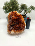 Extra Large Citrine Geode | Citrine Cluster | Honey Citrine | Raw Citrine | Citrine Quartz | Larger Citrine Cluster l Set 3