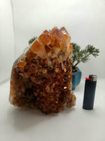 XXL Citrine Geode | 6.5 pounds (2936G) l Citrine Cluster | Honey Citrine | Raw Citrine | Citrine Quartz | Larger Citrine Cluster l Set 3